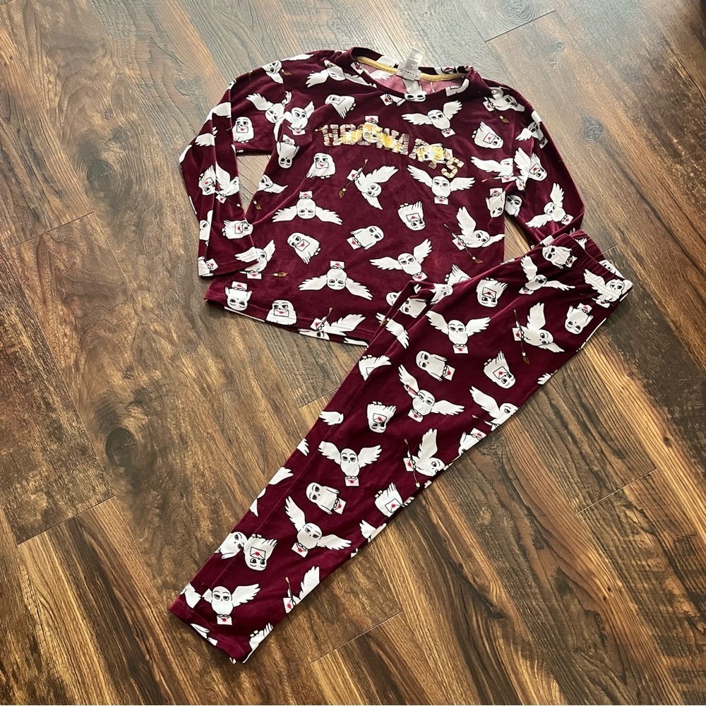 Harry Potter Wizarding World Hogwarts Pajamas PJ Lounge Set Women X-Small Sleep